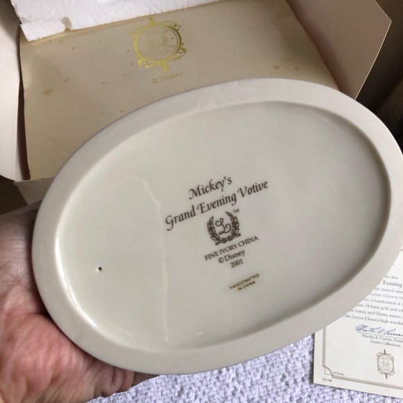 Lenox Mickey Mouse Grand Evening Porcelain figure votive new old stock - Picture 5 of 11